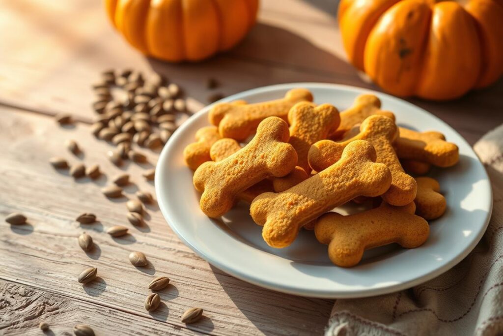 pumpkin dog biscuits